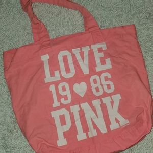 Pink Victoria's Secret Tote Bag